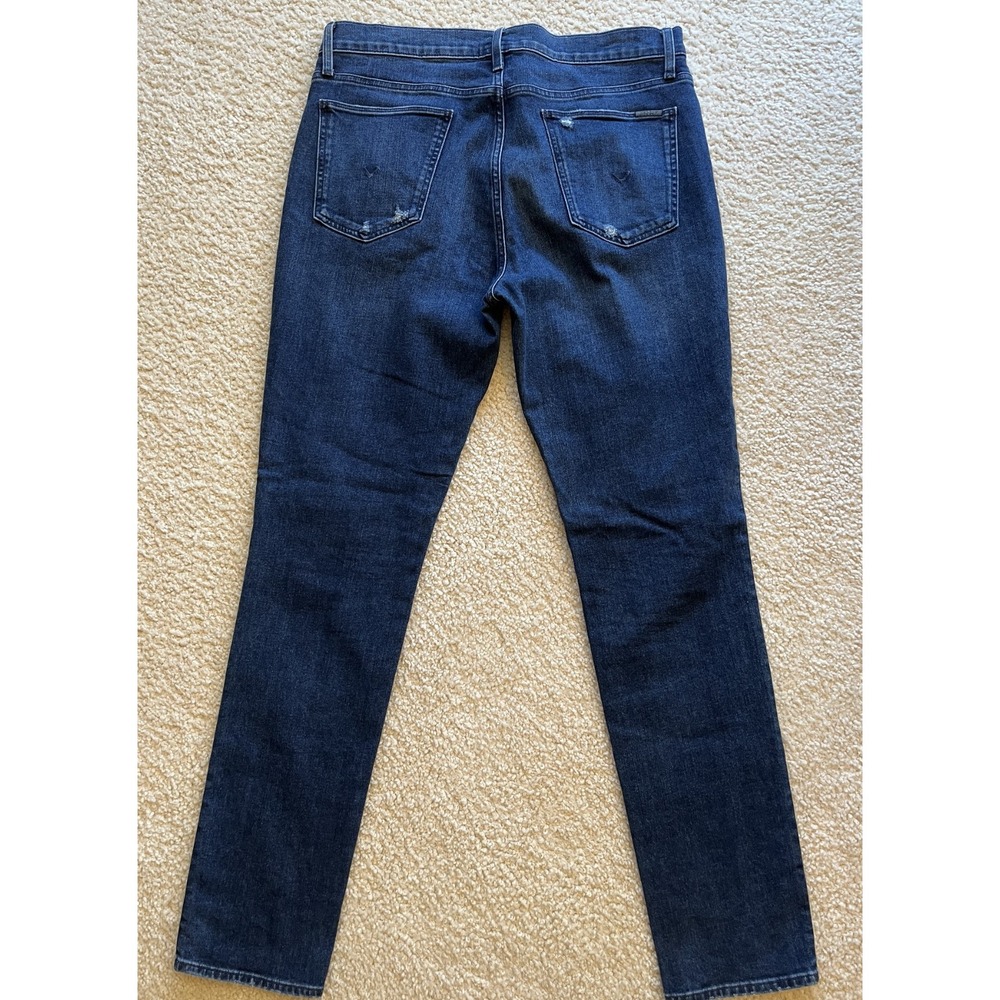 New Hudson ACE Skinny Mid-Rise Distressed Blue Denim Jeans Men 36 x 33